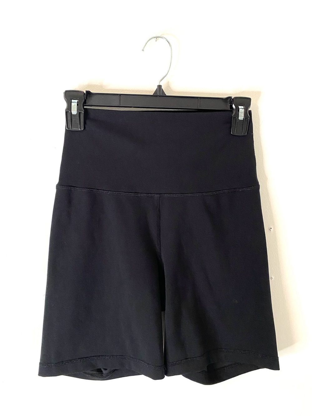 Yogalicious Lux Everyday 7 Inch Black High Rise Biker Shorts